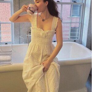 Hill House Home, Rosetta Nap Dress, White, XS, BNWOT